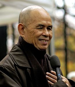Thich Nhat Hanh. From Wikipedia http://en.wikipedia.org/wiki/File:Thich_Nhat_Hanh_12_%28cropped%29.jpg by Duc (pixiduc)