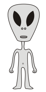 "Gray" alien. From Wikipedia Commons http://commons.wikimedia.org/wiki/File:Angry-Grey-Alien.png by Stefan-Xp